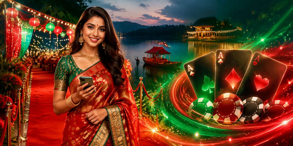 রাঙামাটিতে টিন পাত্তি গেম খেলছেন একজন খেলোয়াড়